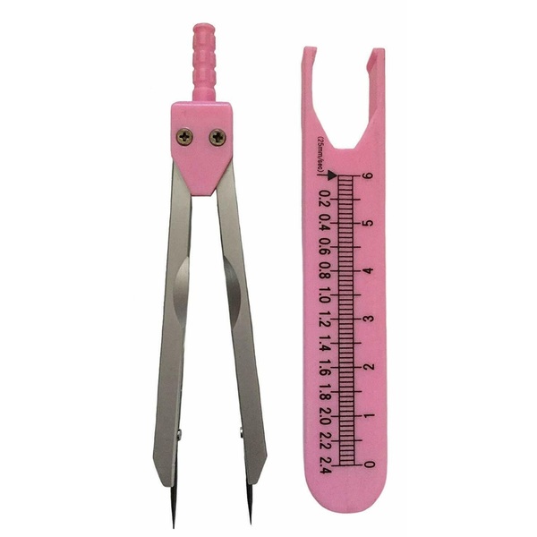 A2Z Scilab Pink EKG Caliper with Cover Ruler A2Z-ZR676